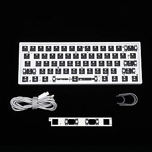 gk61 gk61x rgb hot swap independent driver tyce-c ansi replacable space cherry mx switches mechanical keyboard diy kit case plate pcb
