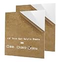 White Cast Acrylic Sheets Plexiglass Sheets 1/8 in Plastic Board 12X16