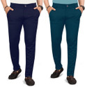 ynam Relaxed Men Light Blue Blue Trousers