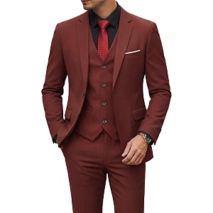 YND Mens 3 Piece Suit with Tie