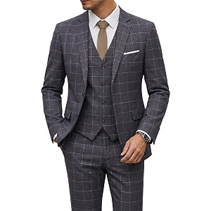 YND Mens 3 Piece Suit with Tie