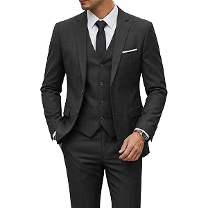 YND Mens 3 Piece Suit with Tie