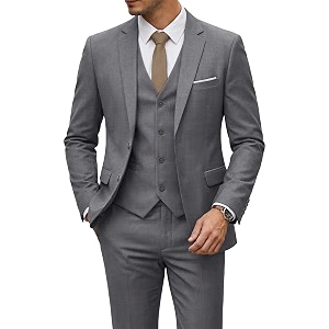 YND Mens 3 Piece Suit with Tie