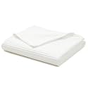 YnM Cotton Waffle Weave Duvet Cover for Weighted Blankets with 16 Strings (Coconut White, 60''x80'')