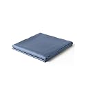 YnM Exclusive Cooling Duvet Cover for Weighted Blankets with 16 Strings (Blue Grey, 88"x104")