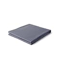 YnM Exclusive Cotton Duvet Cover for Weighted Blankets with 16 Strings (Dark Grey, 48"x72")