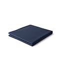 YnM Exclusive Cotton Duvet Cover for Weighted Blankets with 16 Strings (Navy, 48"x72")