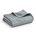 YnM Fuzzy Duvet Cover for Weighted Blankets with 8 Strings (Dark Grey, 60''x80'')