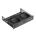 ynVISION.DESIGN 2U Rack Mount Shelf for Sonos Amp, 11" Deep, Holds 2 Amps