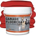 YOA Professional Concrete Garage Floor Paint, Acrylic Resin Coating, 1-Gallon, Red