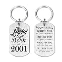 Yobent Birthday Gifts for Men Women Him, Happy Birthday Personalized Keychain, Men Gifts for Bday Unique