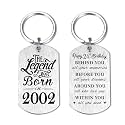 Yobent Birthday Gifts for Men Women Him, Happy Birthday Personalized Keychain, Men Gifts for Bday Unique