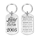Yobent Birthday Gifts for Men Women Him, Happy Birthday Personalized Keychain, Men Gifts for Bday Unique