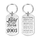 Yobent Birthday Gifts for Men Women Him, Happy Birthday Personalized Keychain, Men Gifts for Bday Unique