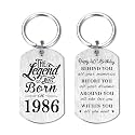 Yobent Birthday Gifts for Men Women Him, Happy Birthday Personalized Keychain, Men Gifts for Bday Unique