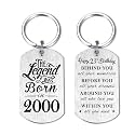 Yobent Birthday Gifts for Men Women Him, Happy Birthday Personalized Keychain, Men Gifts for Bday Unique