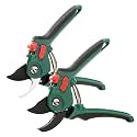 Yocada Garden Pruning Shears 2 Pack Garden Clippers Steel Shears Scissors