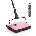 Yocada Manual Carpet Sweeper Cleaner Household Sweeper with Extra Brush