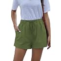 YOCUR Womens Casual Shorts,Lightweight Trendy Comfy Cute Drawstring Shorts