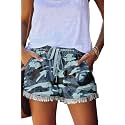 YOCUR Womens Casual Shorts,Lightweight Trendy Comfy Cute Drawstring Shorts