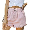 YOCUR Womens Casual Shorts,Lightweight Trendy Comfy Cute Drawstring Shorts