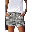 YOCUR Womens Casual Shorts,Lightweight Trendy Comfy Cute Drawstring Shorts