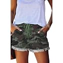YOCUR Womens Casual Shorts,Lightweight Trendy Comfy Cute Drawstring Shorts