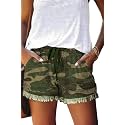 YOCUR Womens Casual Shorts,Lightweight Trendy Comfy Cute Drawstring Shorts