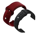 YODI Casual Watch Strap Classic Accessories Belt Band For Noise Colorfit Pulse Grand Smartwatch Soft Silicon Straps Combo Pack (Set Of 2) (WINRED-BLACK)
