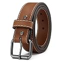 YOETEY 1.5" Leather Tactical Belt Men for Work &amp; Casual