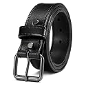 YOETEY 1.5" Leather Tactical Belt Men for Work &amp; Casual