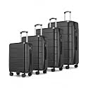 YOETEY Expandable Hardshell Luggage Set with TSA Lock, 4-Piece Set