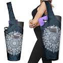 Yoga Mat Bag - Long Tote with Pockets - Holds More Yoga Accessories - Yoga Bag Fit Most Size Mats - Yoga Mat Carrier