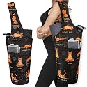 Yoga Mat Bag - Long Tote with Pockets - Holds More Yoga Accessories - Yoga Bag Fit Most Size Mats - Yoga Mat Carrier