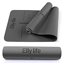 Yoga Mat - Non Slip Natural Rubber Yoga Mat, Alignment Lines, Ultimate Grip