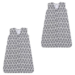 yoga sprout baby soft jersey safe wearable sleeping bag damask 2 pack 0-6 months