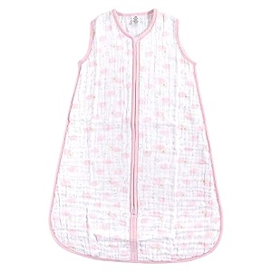 yoga sprout baby soft jersey safe wearable sleeping bag pink sky muslin 12-18 months