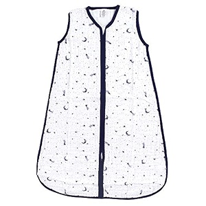 yoga sprout baby soft jersey safe wearable sleeping bag moon muslin 18-24 months