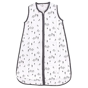 yoga sprout baby soft jersey safe wearable sleeping bag mountain range muslin 6-12 months