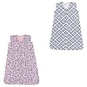 Yoga Sprout Baby Soft Safe Wearable Sleeping Bag, Fresh Floral and Ornate Clover 2 Pack Jersey, 18-24 Months