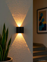 YOGABACA LED Outdoor Waterproof IP65 Exterior interior Wall Step Up Down Light Fixture Lamp Post Light Outdoor Lamp