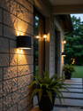 YOGABACA LED Outdoor Waterproof IP65 Exterior interior Wall Step Up Down Light Fixture Lamp Post Light Outdoor Lamp