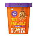Yogabar Unsweetened Creamy Peanut Butter (400 g)