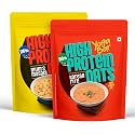 Yogabar 26g High Protein Oats - Mums Masala, Korean Fire - Breakfast Cereal with Wholegrains, 26% Protein & No added sugar - Oats High Protein for Gym & Weight Management - Premium Protein Blend with Whey Protein Powd