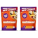Yogabar No Added Sugar Oatmeal 1kg Pouch - with Alphonso Mango, Chia Seeds and Real Fruits &amp; Berries - Whole Breakfast Oatmeal Cereal - Overnight Oats - with Rolled Oats (Pack of 2)