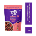 Yogabar Muesli Dark Chocolate&Cranberry 700g, Breakfast Cereal with Nuts & Seeds Pouch (700 g)
