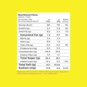 yogabar dry fruit mix 400g  healthy mix of almonds cashews raisinscandied amlacandied kiwi  healthy snack mix  source of protein amp fibre