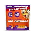 Yogabar Oatmeal | No Added Sugar | Rolled Oats with Fruits, Seeds &amp; Nuts | High Protein &amp; Fibre | Super Saver 1kg Pack of 2 | Ready in 5-8 Mins | Healthy Breakfast