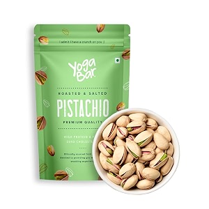 yogabar premium pista 500groasted salted pistacrunchy pistachiostasty amp healthy nuts dry fruitsrich in protein fibre gluten free amp low calorieshealthy snacksdry fruit gift pack