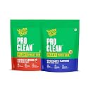 Yogabar Pro Clean Plant Protein Powder | Chocolate & Coffee Flavours | With Monk Fruit | No Added Sugar | 2 x 500g variety pack (Pack of 2)